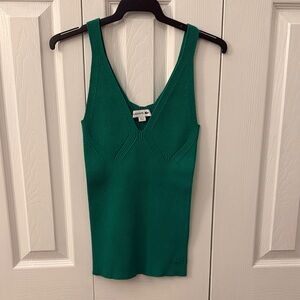 Lacoste Green Knit Sleeveless Top Size 36 US 6